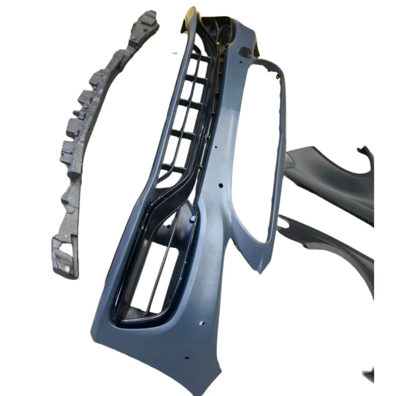 C-Class W205 C63  Front Bumper ABS Material Black Bolt-On New Car Upgrade